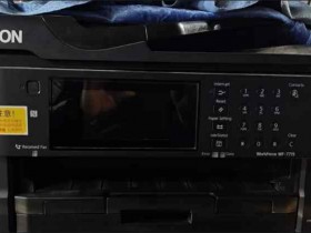 爱普生WF-7715机器屏幕上提示废墨垫已到使用寿命用软件清零快速解决问题