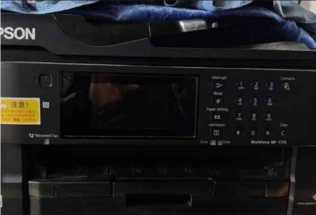 爱普生WF-7715机器屏幕上提示废墨垫已到使用寿命用软件清零快速解决问题